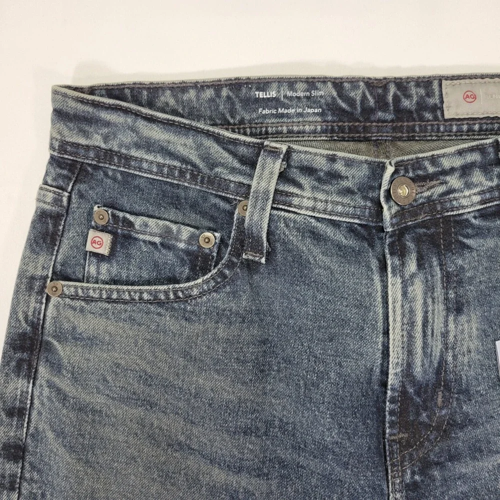 Adriano Goldschmied Men's Denim‎ Jeans TELLIS Modern Slim 360 Denim 33x34 NEW
